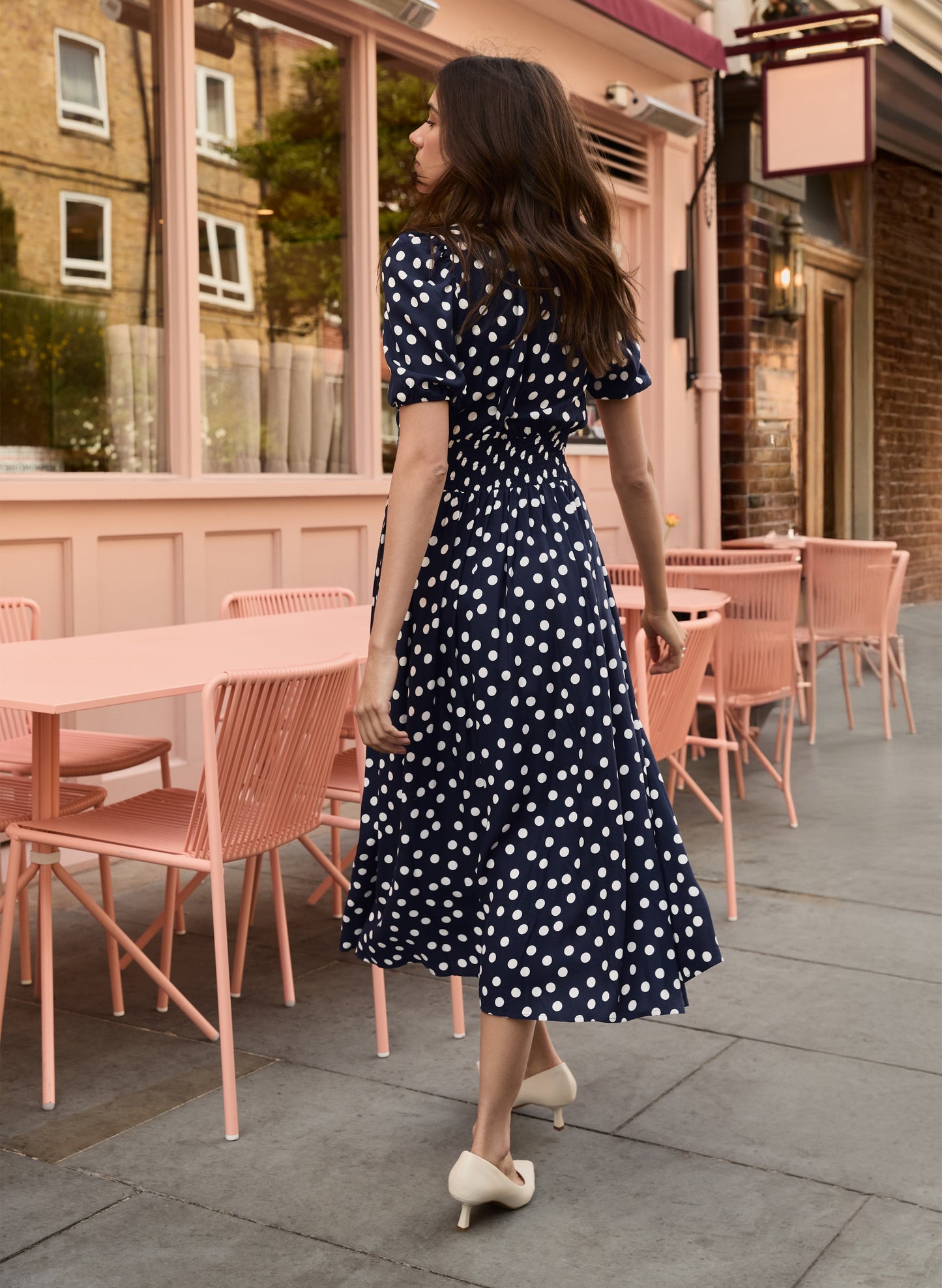 Lina Printed Midi Dress