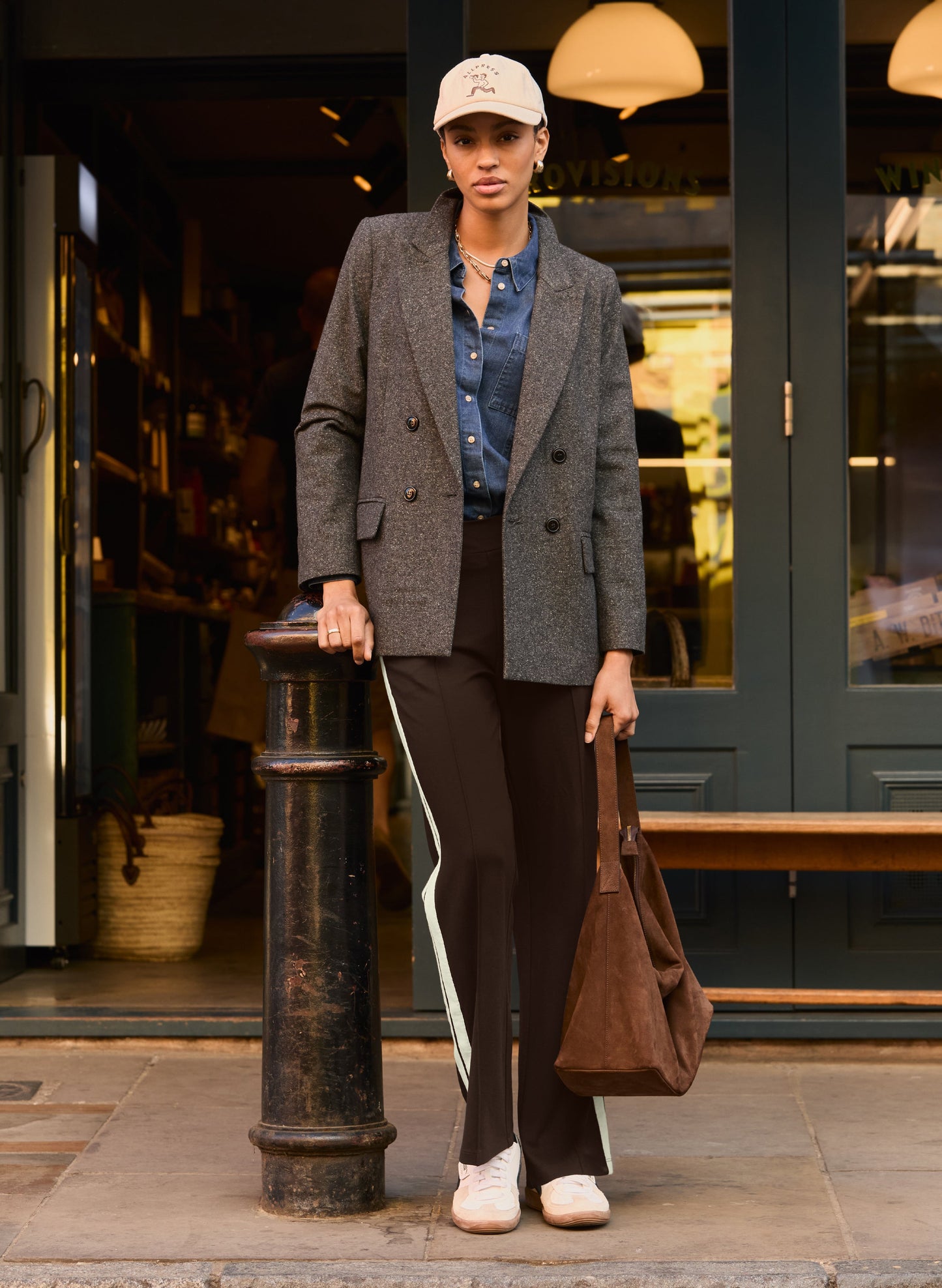 Eugenie Wool Blend Tailored Blazer