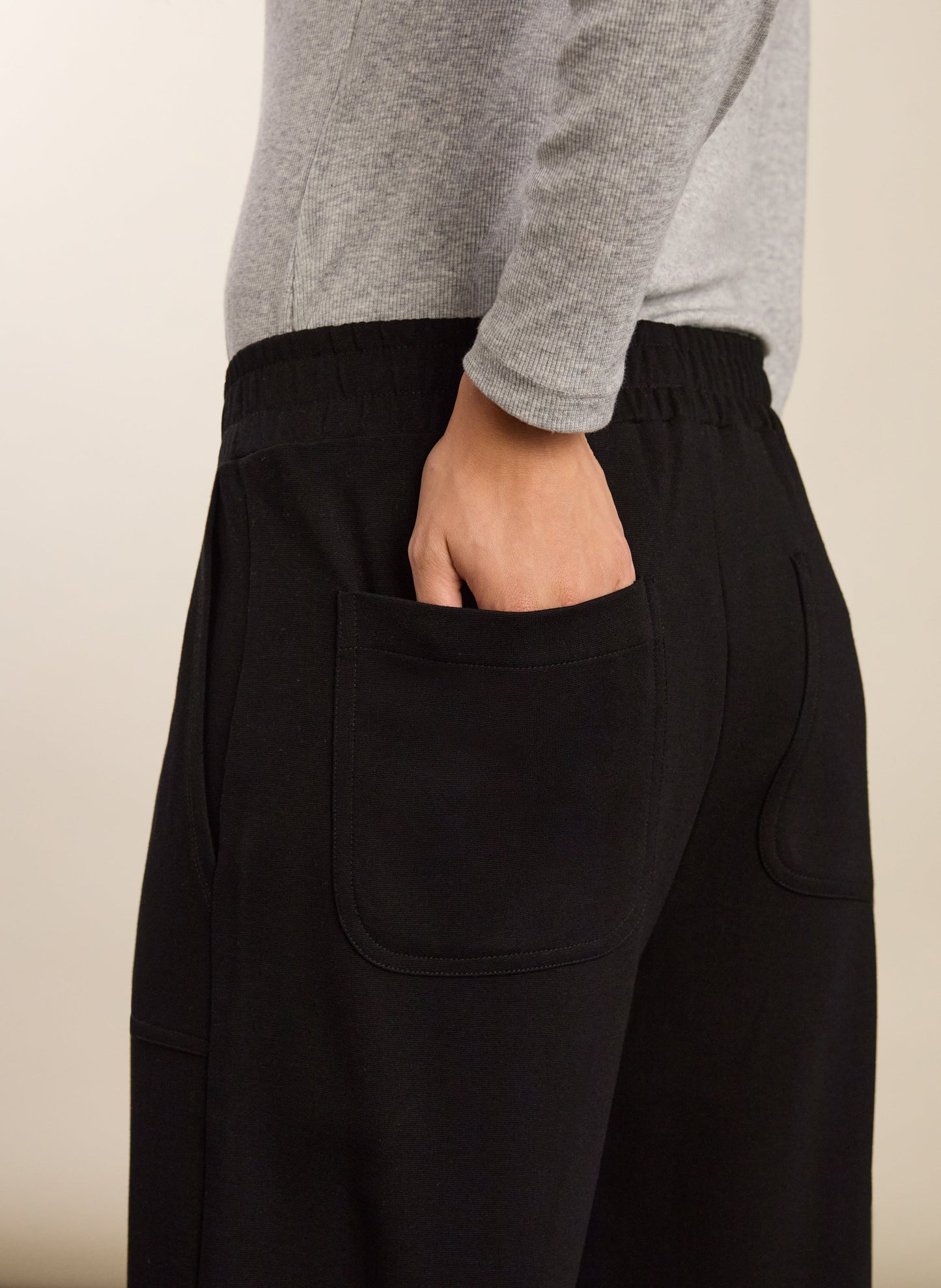 Billie Ponte Carrot Leg Trousers
