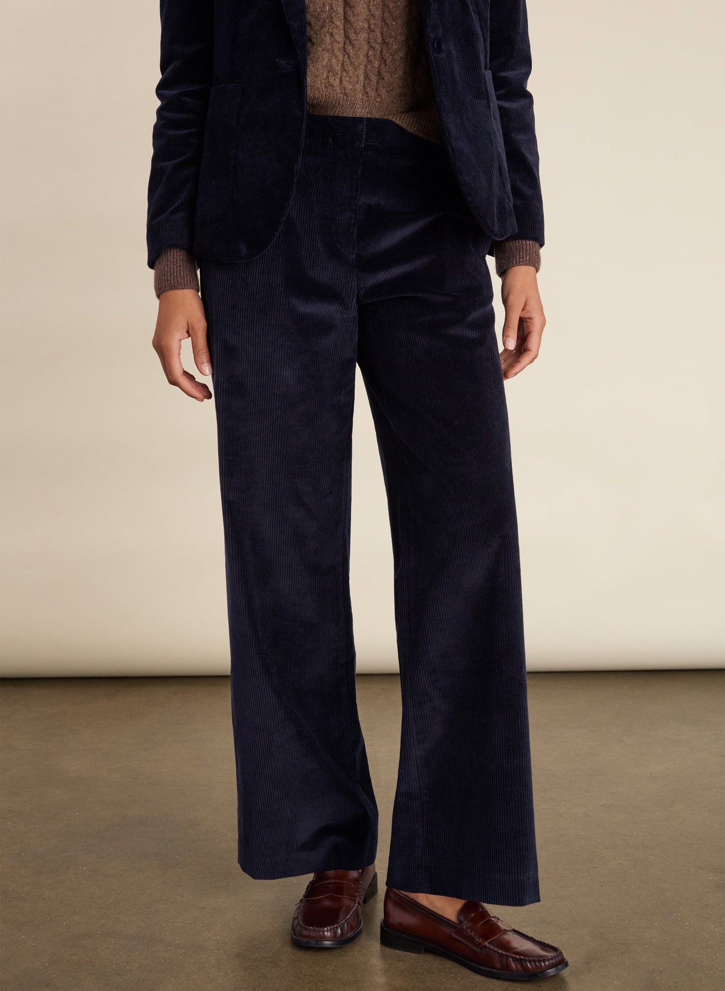 Melis Organic Cotton Corduroy Wide Leg Trousers