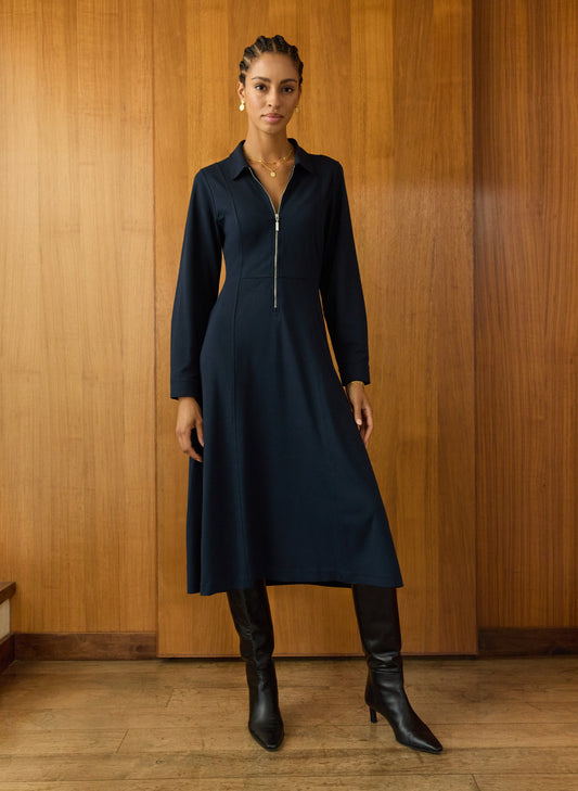 Mariposa Ponte Midi Dress