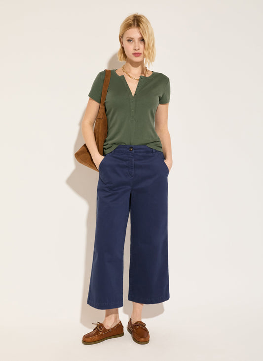 Brielle  Organic Cotton Wide Leg Trousers