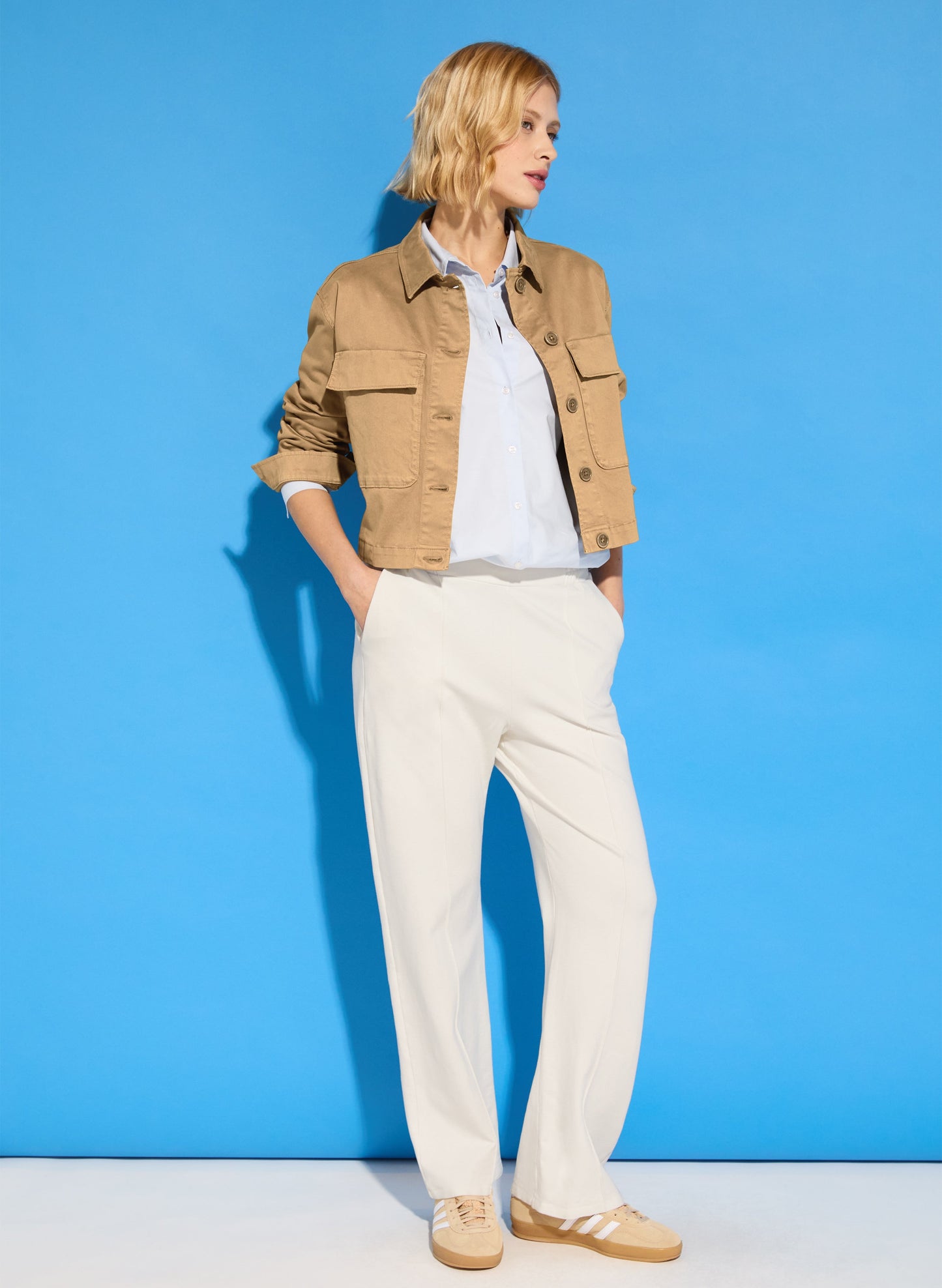 Marian Ponte Wide Leg Trousers