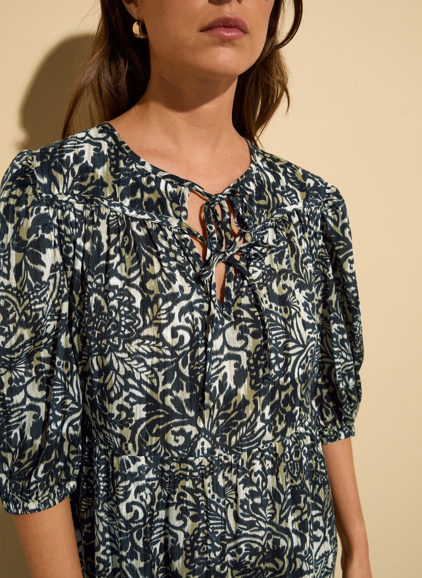 Mathilda Organic Cotton Kaftan Dress