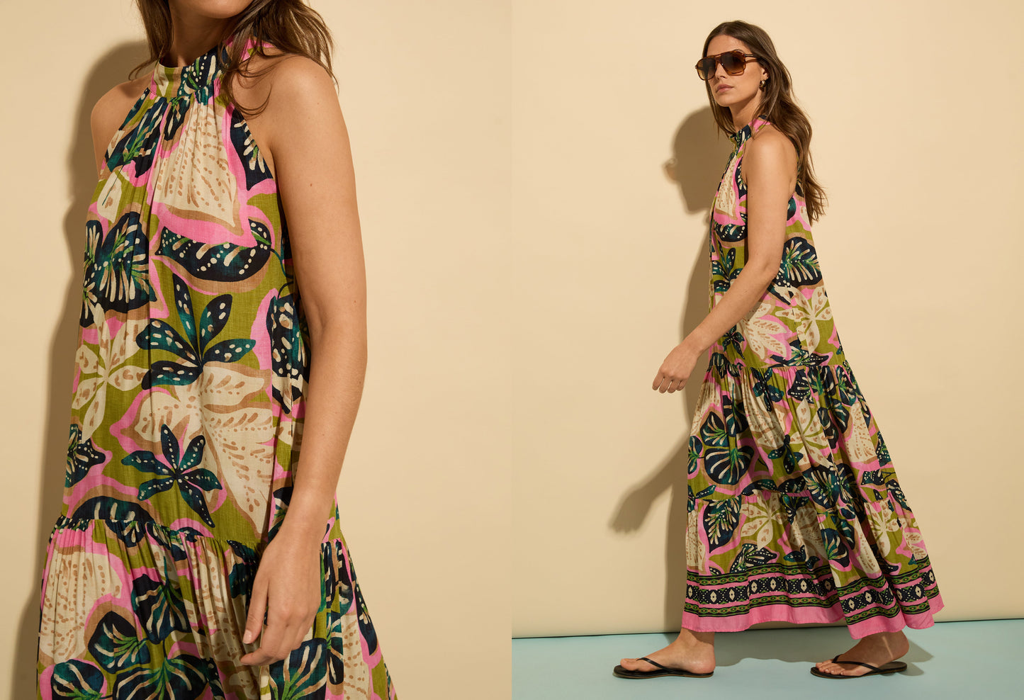 Anouk Printed Sleeveless Maxi Dress