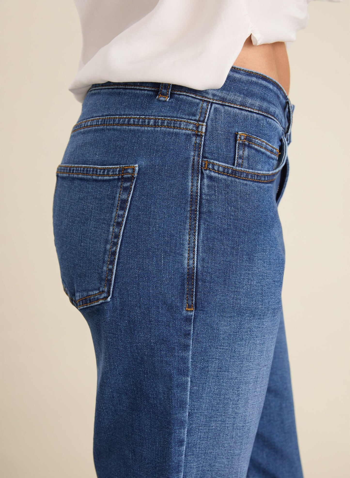 Petite Eda Organic Cotton Stretch Boyfriend Jeans