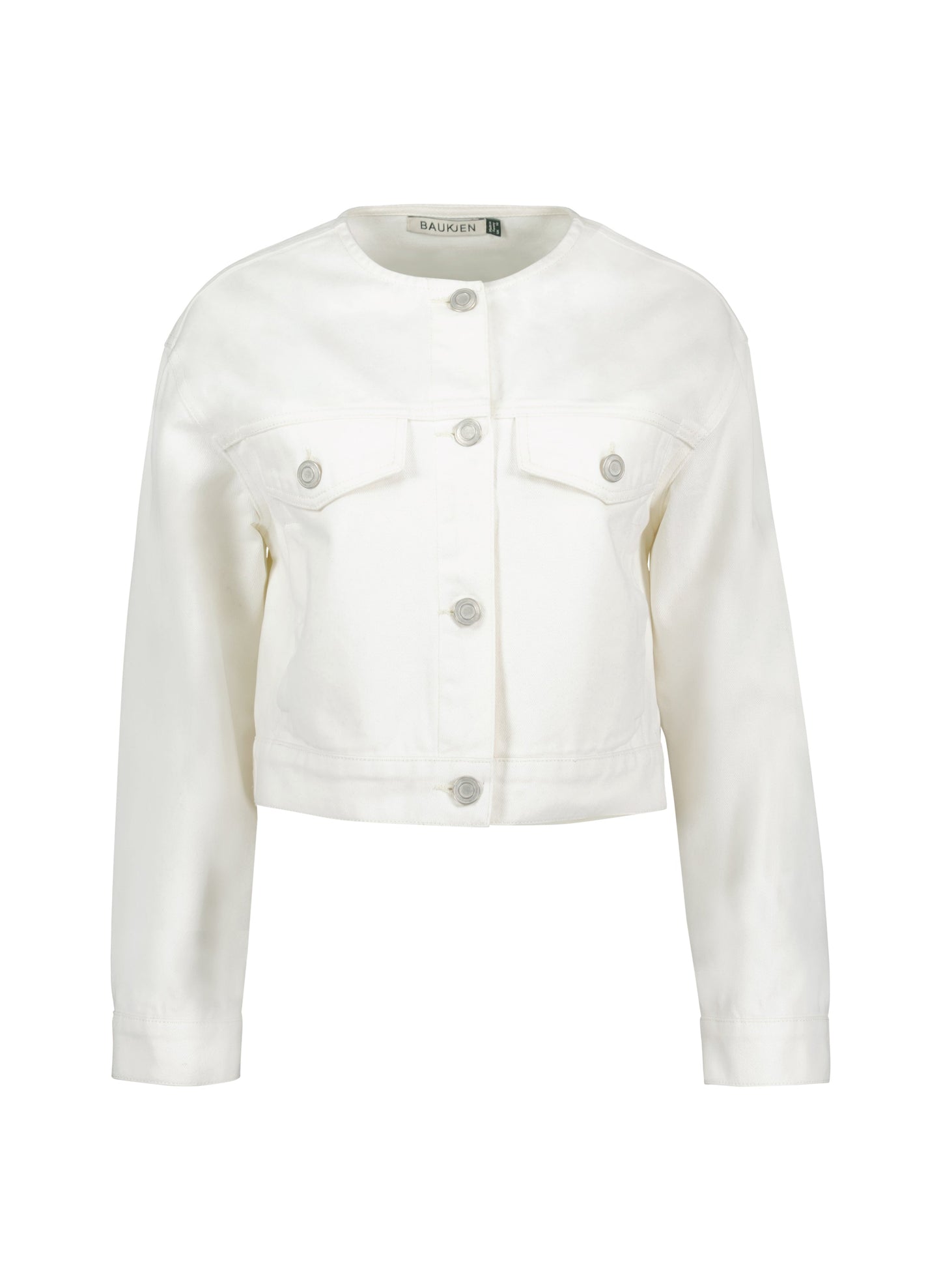 Nova Organic Cotton Collarless Denim Jacket