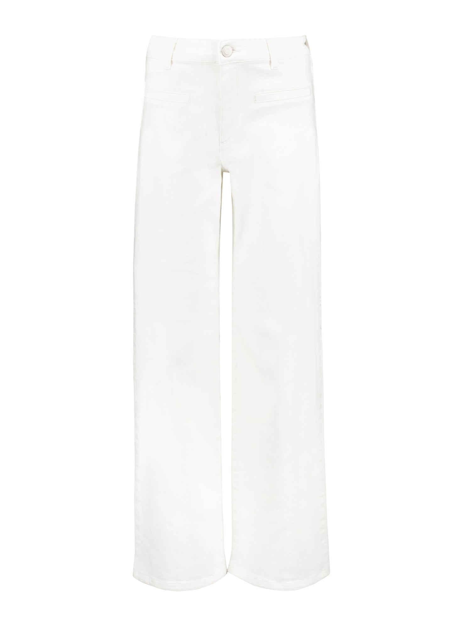 Organic Stretch Cotton Pocket Wide Leg Jeans