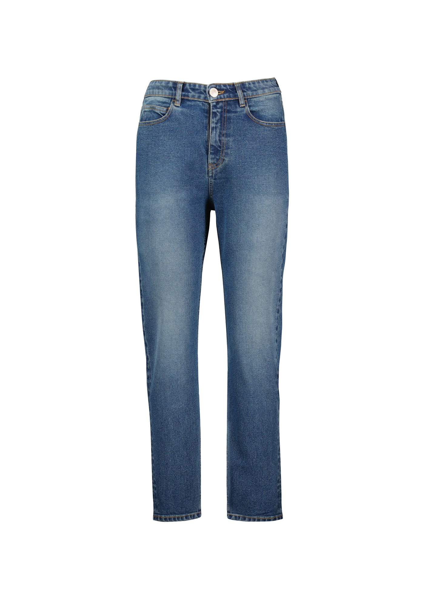 Organic Stretch Cotton Crop Straight Leg Jeans