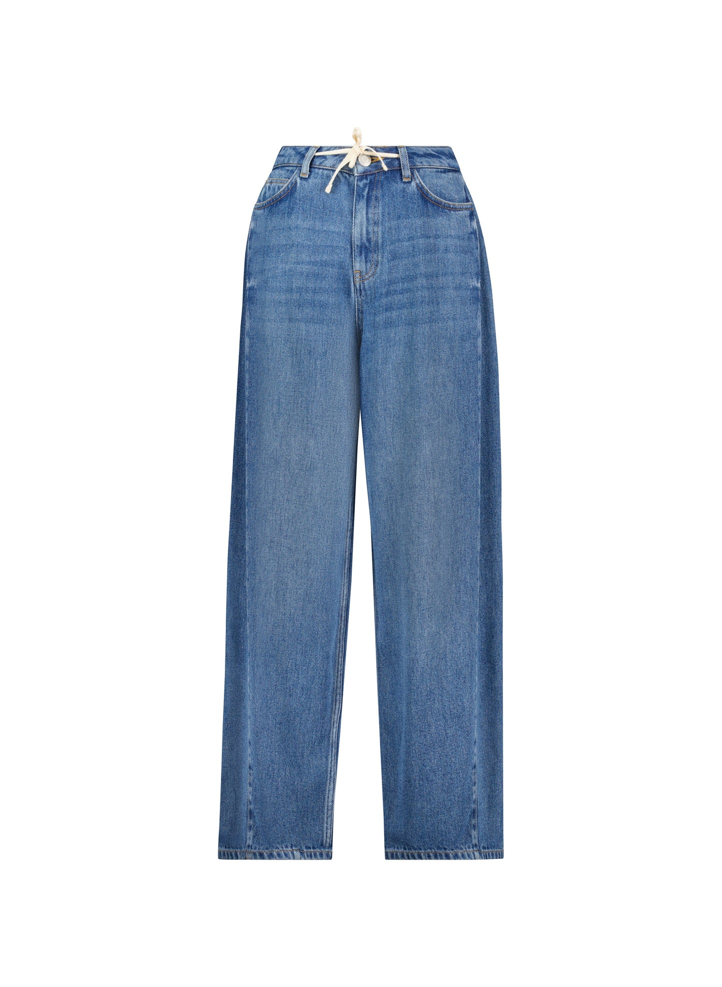 Leonor Tie Front Wide Leg Jeans