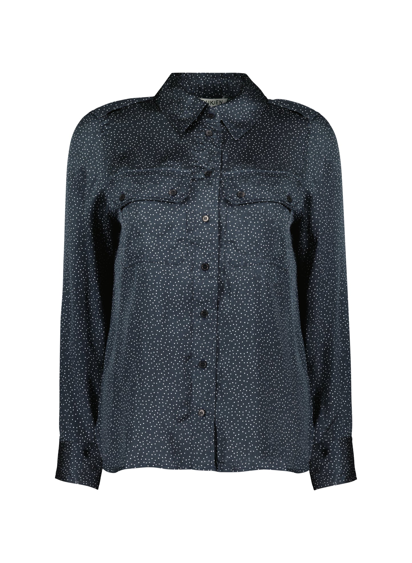 Saffron Printed Satin Shirt