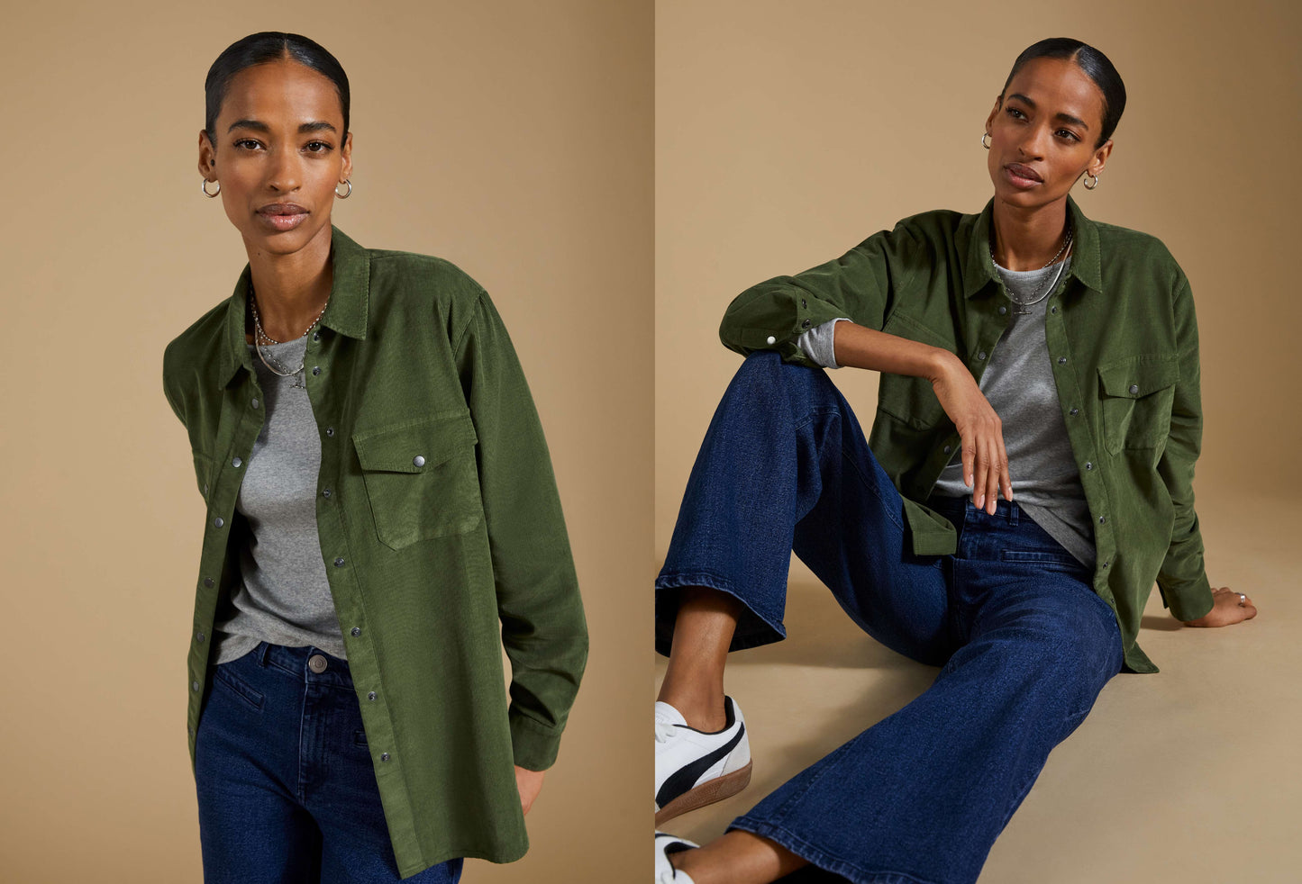 Beata Organic Corduroy Relaxed Shirt