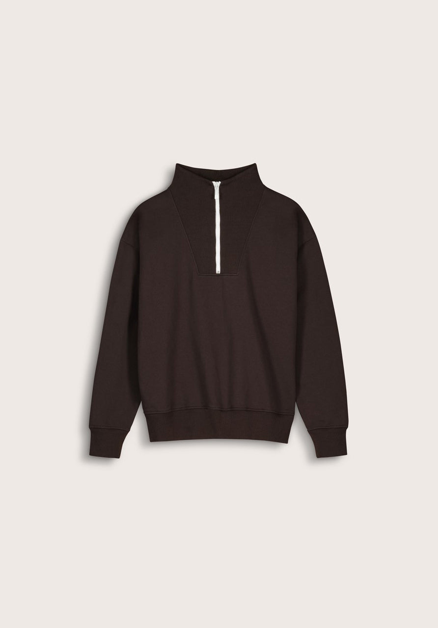 Maddox Organic Cotton Half Zip Sweatshirt