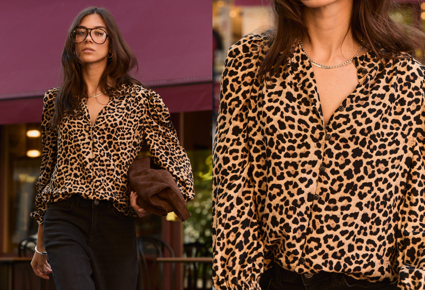 Sabrina Printed Blouse