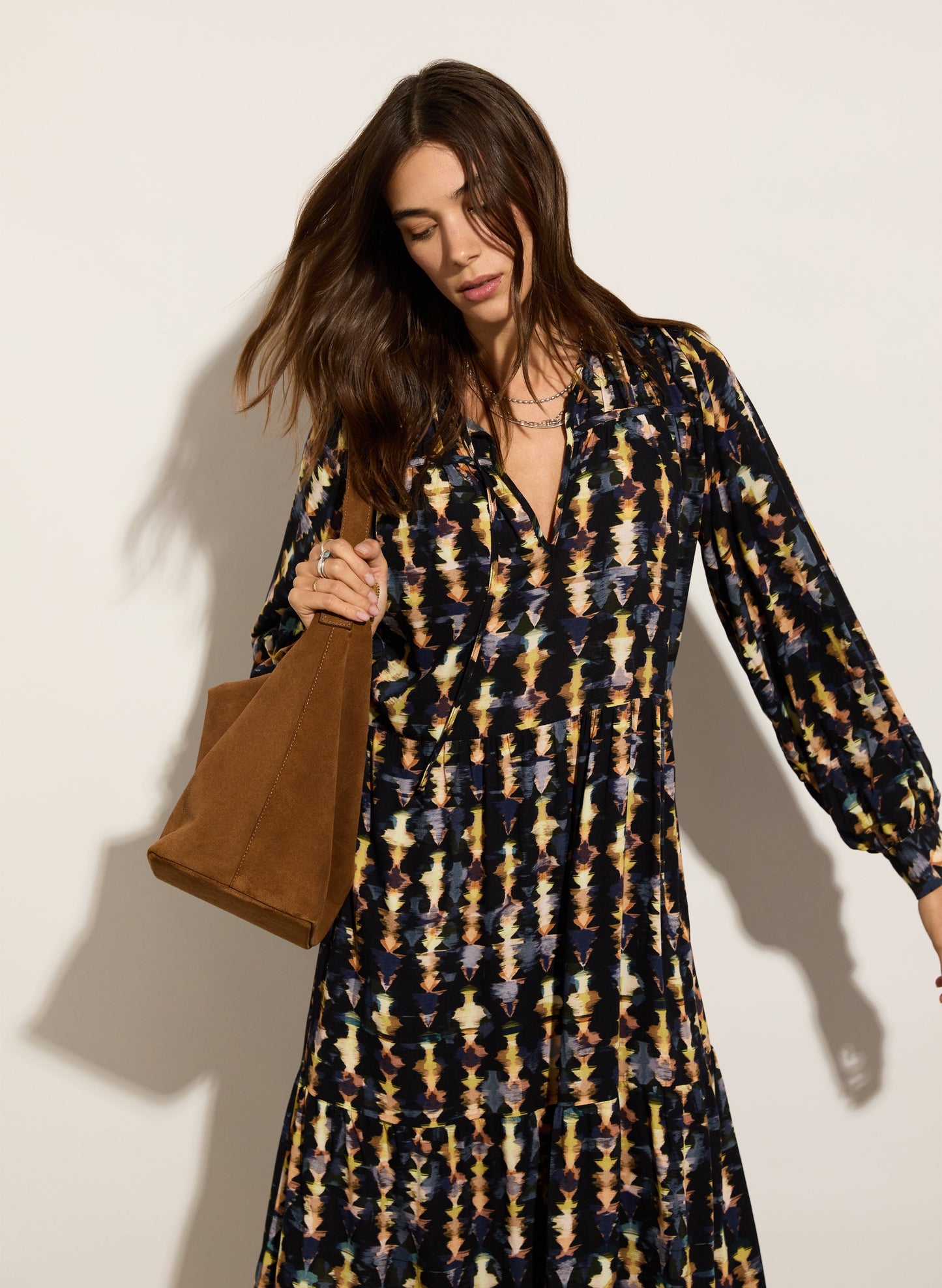 Kalina Printed Midi Dress