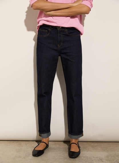 Petite Eda Organic Cotton Stretch Boyfriend Jeans