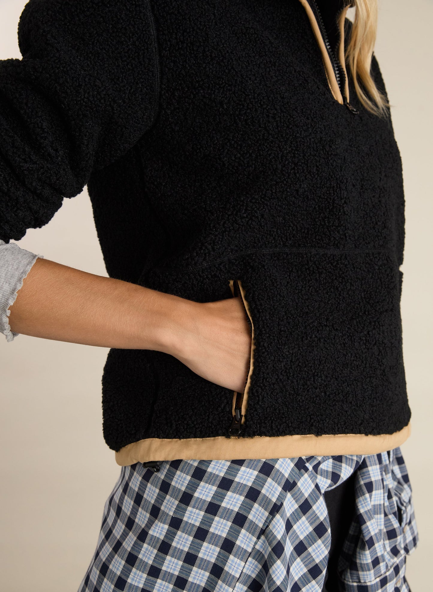 Shelly Quarter Zip Recycled Fleece