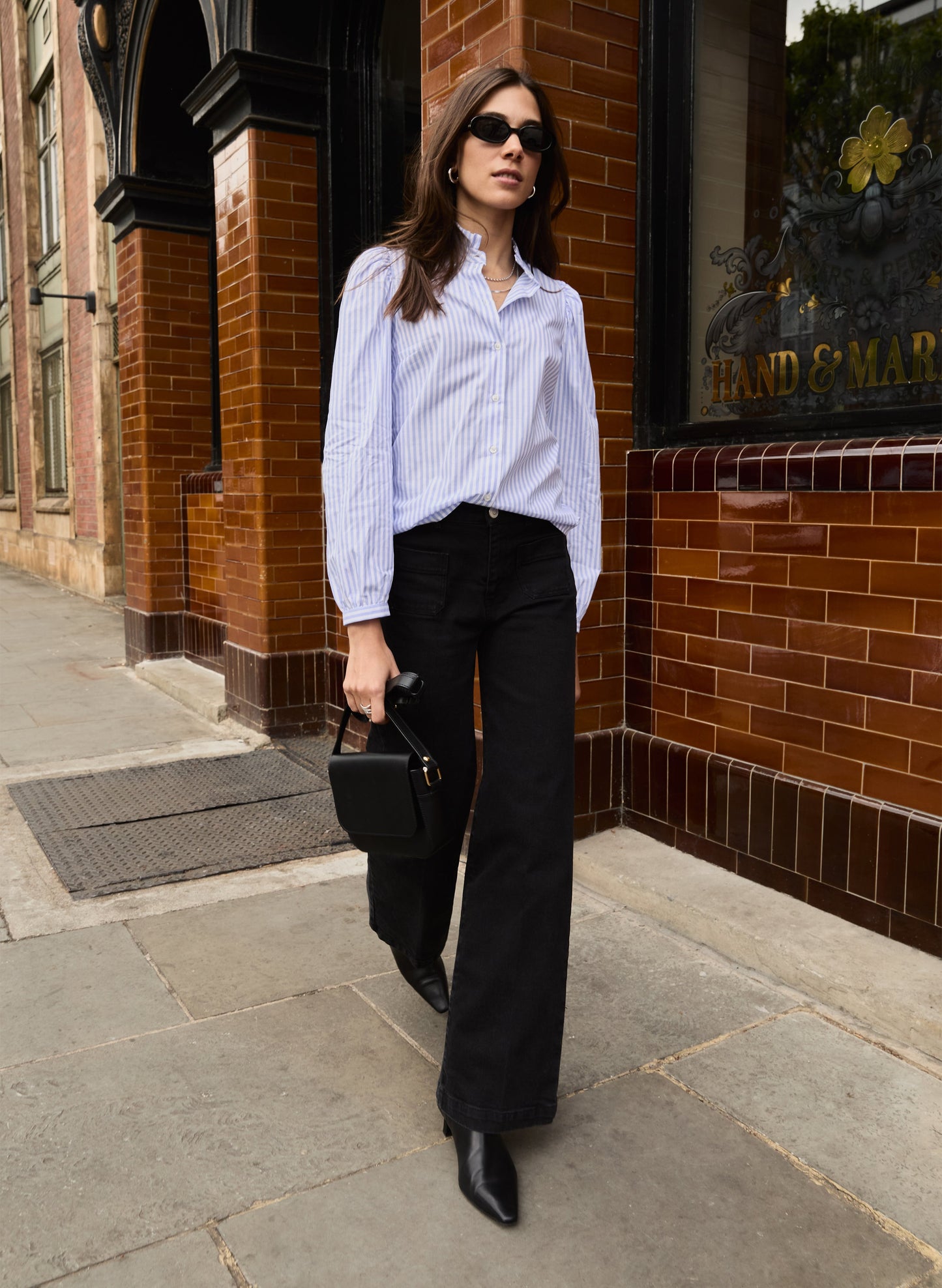Debbie Organic Cotton Stripe Blouse
