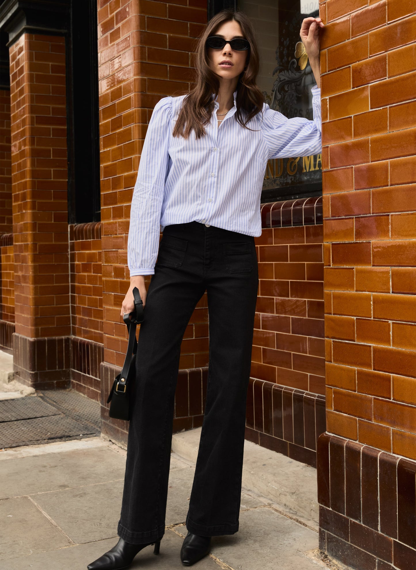 Debbie Organic Cotton Stripe Blouse