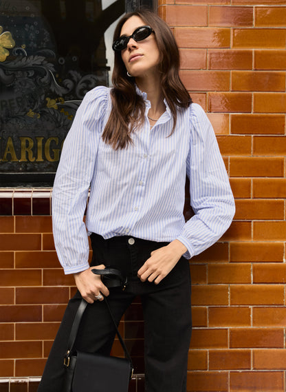 Debbie Organic Cotton Stripe Blouse