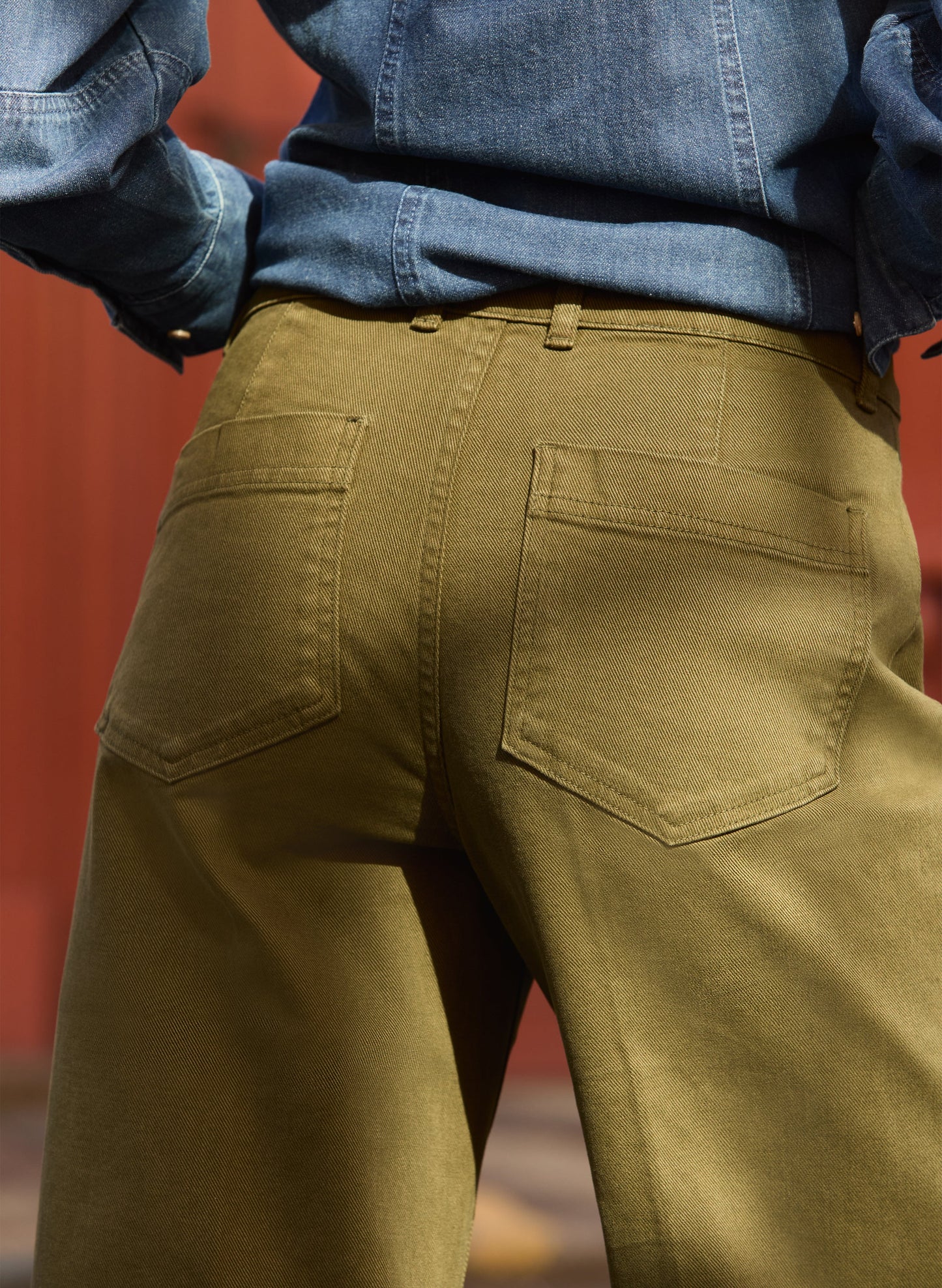 Jena Organic Cotton Stretch Wide Crop Jeans