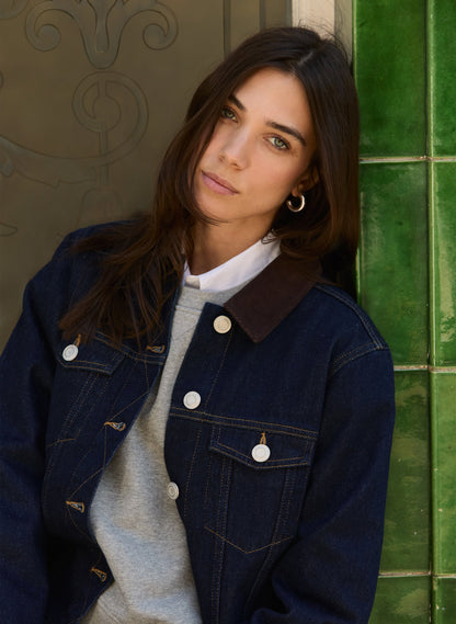 Nalan Organic Cotton Denim Trucker Jacket