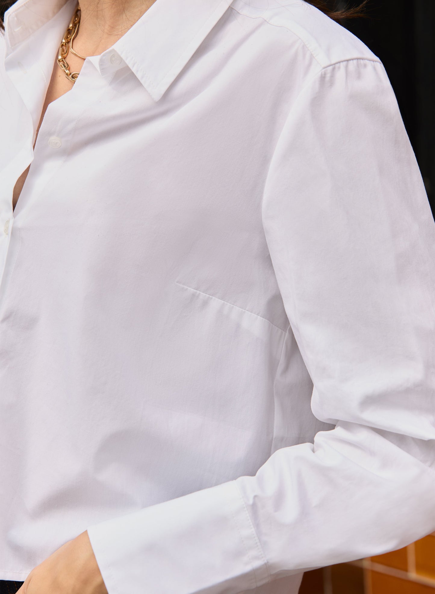 Corey Organic Cotton Cropped Shirt