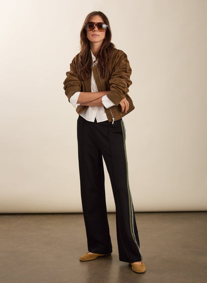 Marjorie Side Stripe Ponte Trousers