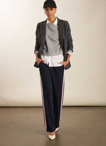 Marjorie Side Stripe Ponte Trousers