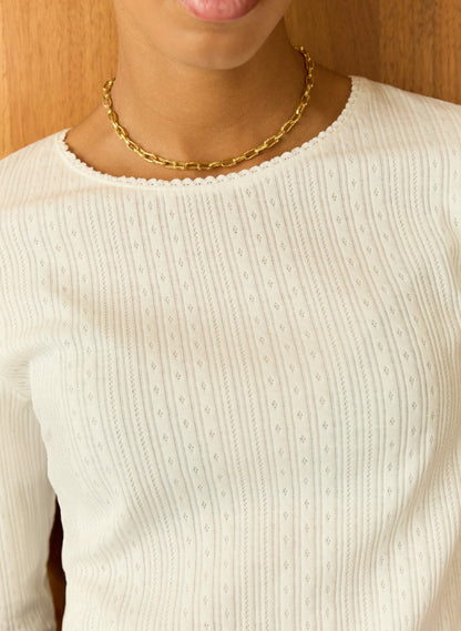 Maeva Long Sleeve Rib Top