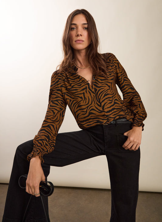 Sabrina Printed Blouse