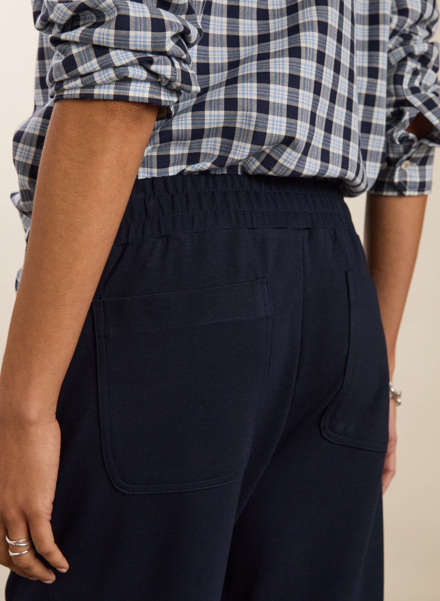 Billie Ponte Carrot Leg Trousers