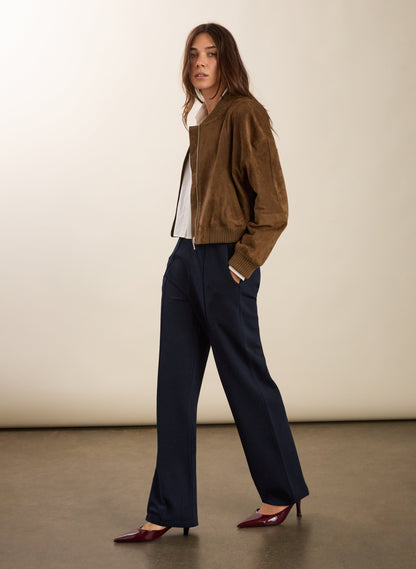 Marian Ponte Wide Leg Trousers
