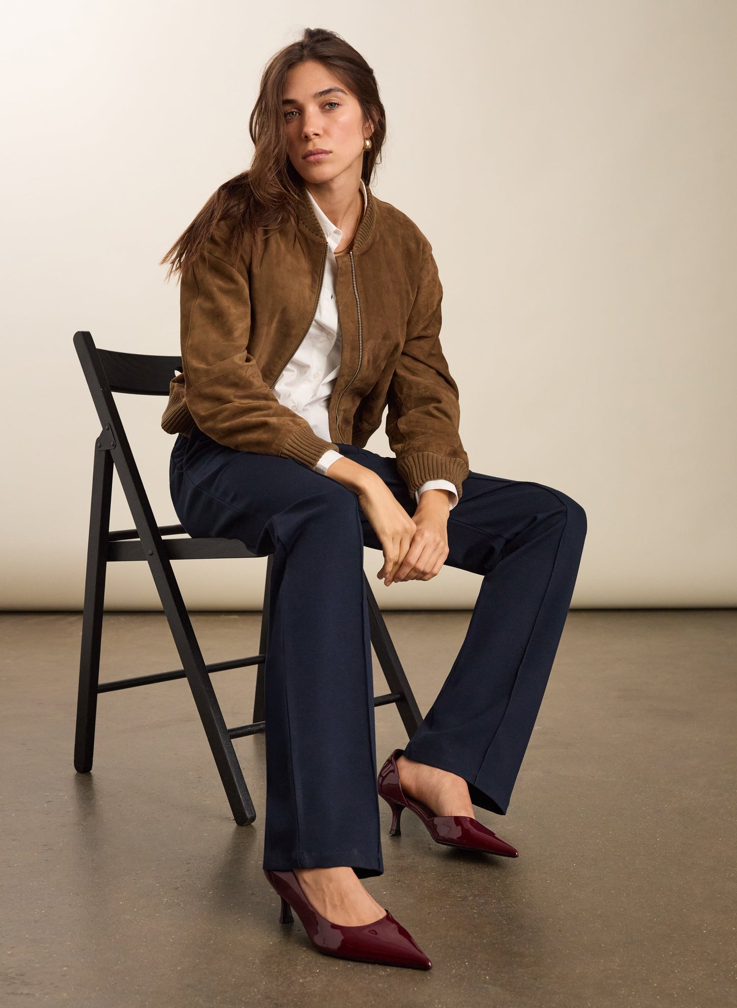 Marian Ponte Wide Leg Trousers