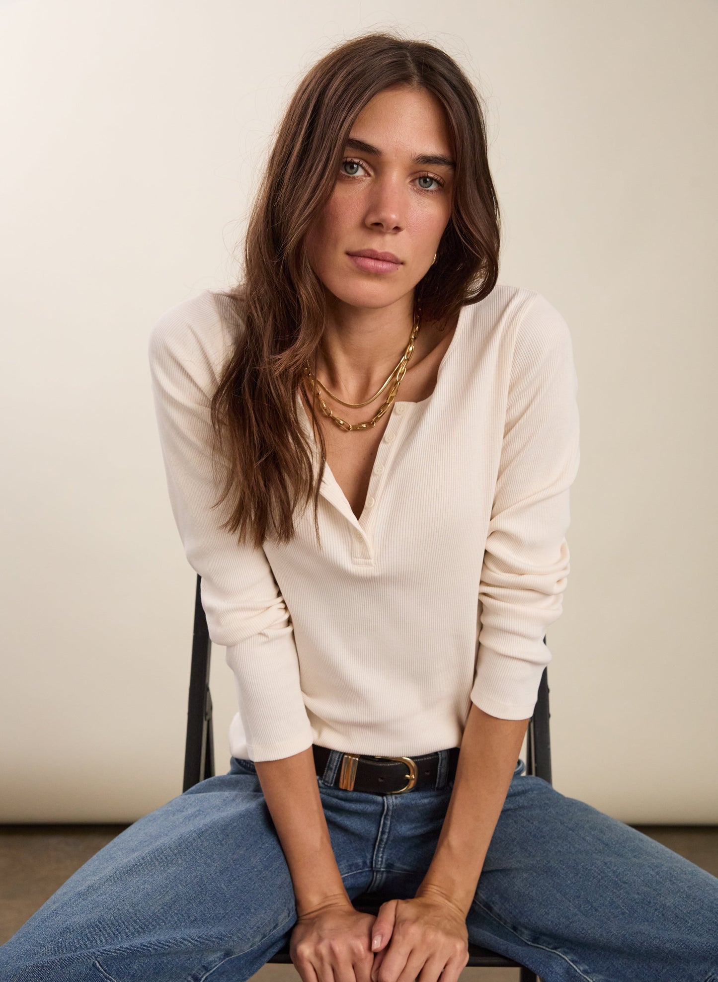 Organic Cotton Henley Top