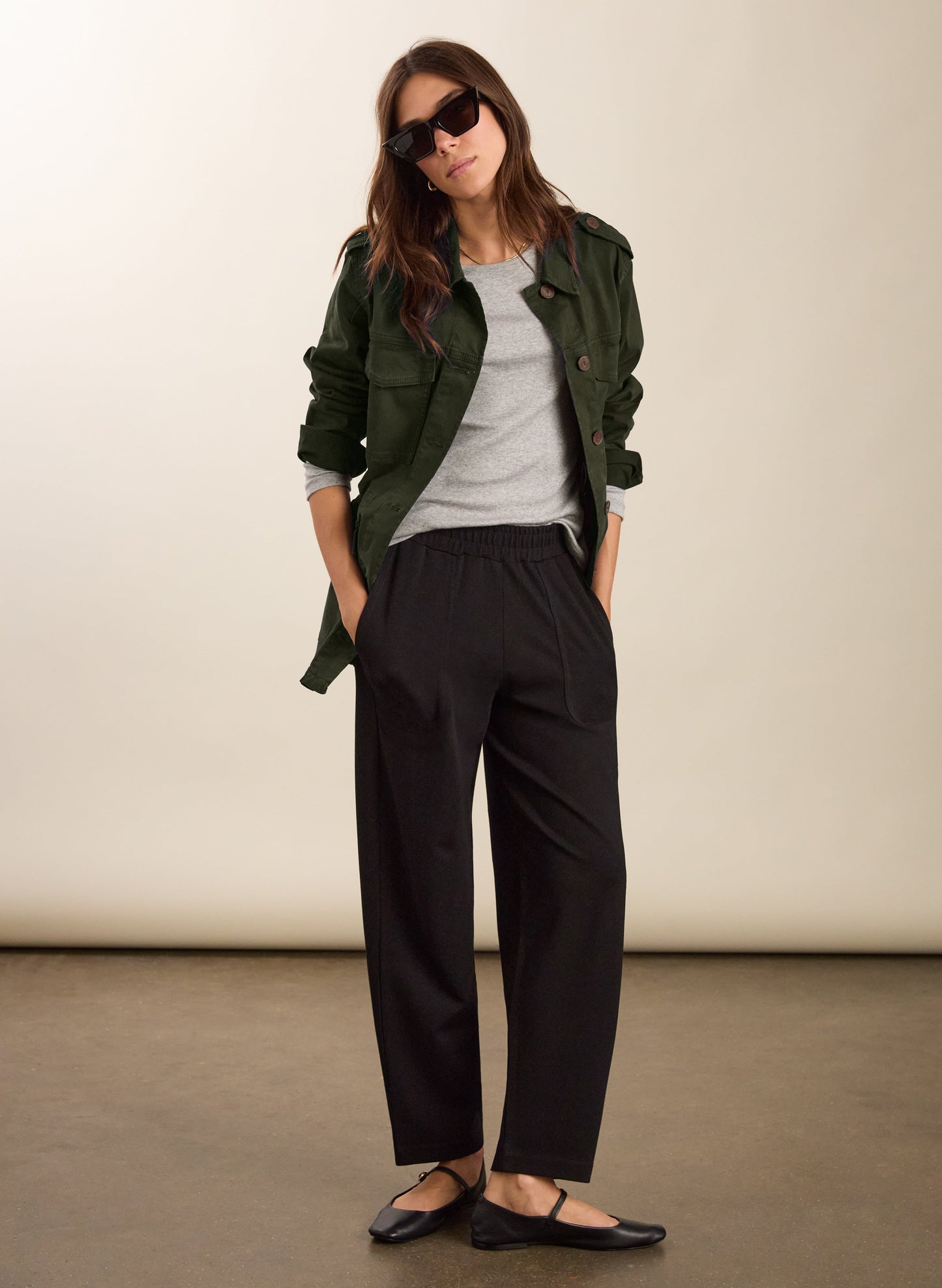 Billie Ponte Carrot Leg Trousers