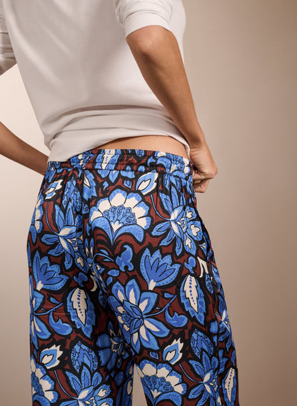Mandy Printed Satin Trousers