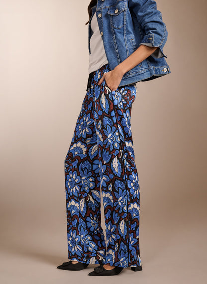Mandy Printed Satin Trousers