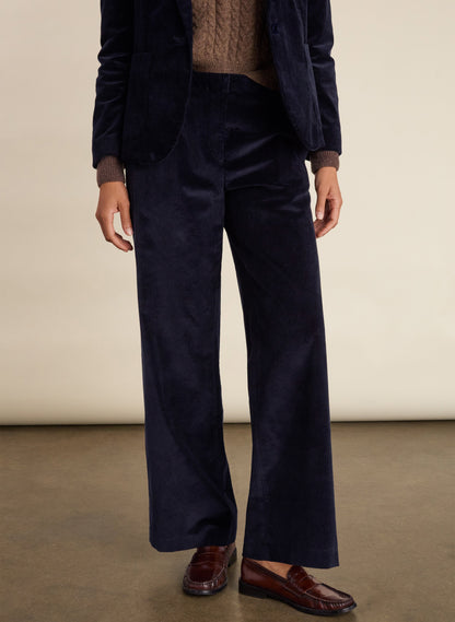 Melis Organic Cotton Corduroy Wide Leg Trousers