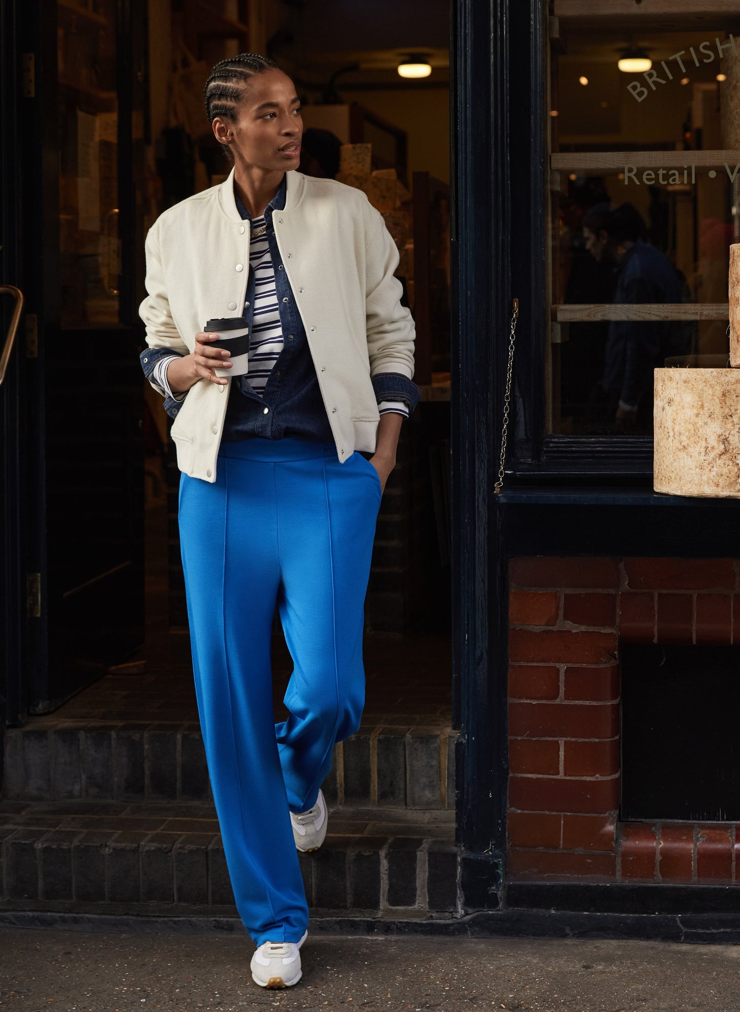 Marian Ponte Wide Leg Trousers