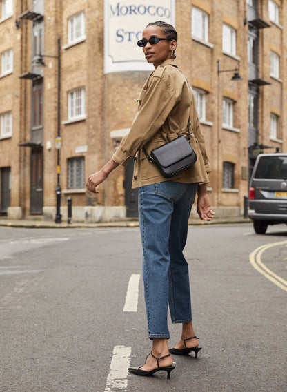 Organic Stretch Cotton Crop Straight Leg Jeans