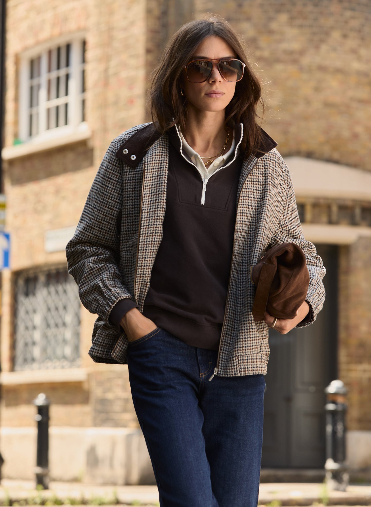 Maddox Organic Cotton Half Zip Sweatshirt