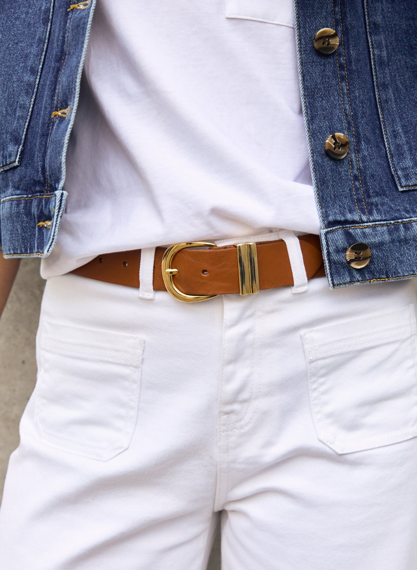 Jena Organic Cotton Stretch Wide Crop Jeans