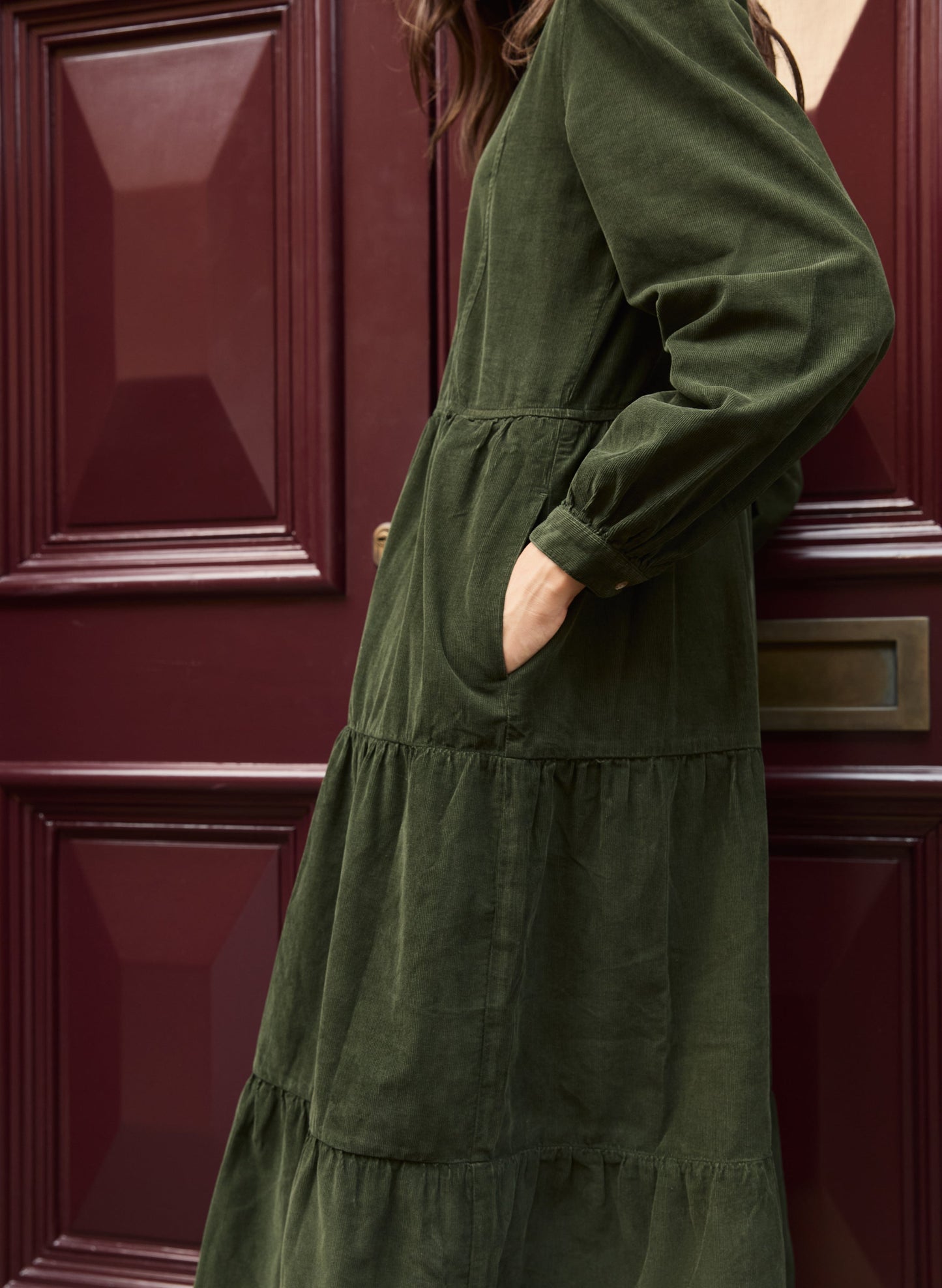 Jean Organic Corduroy Midi Dress