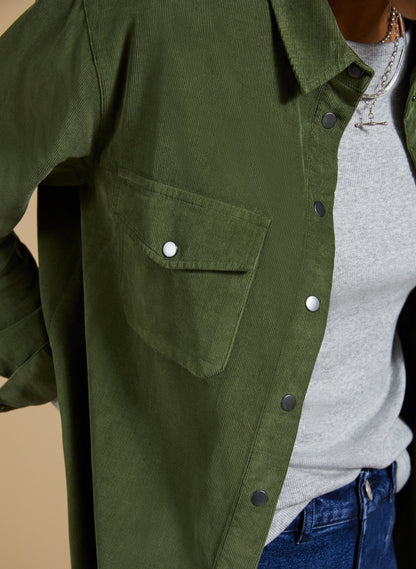 Beata Organic Corduroy Relaxed Shirt