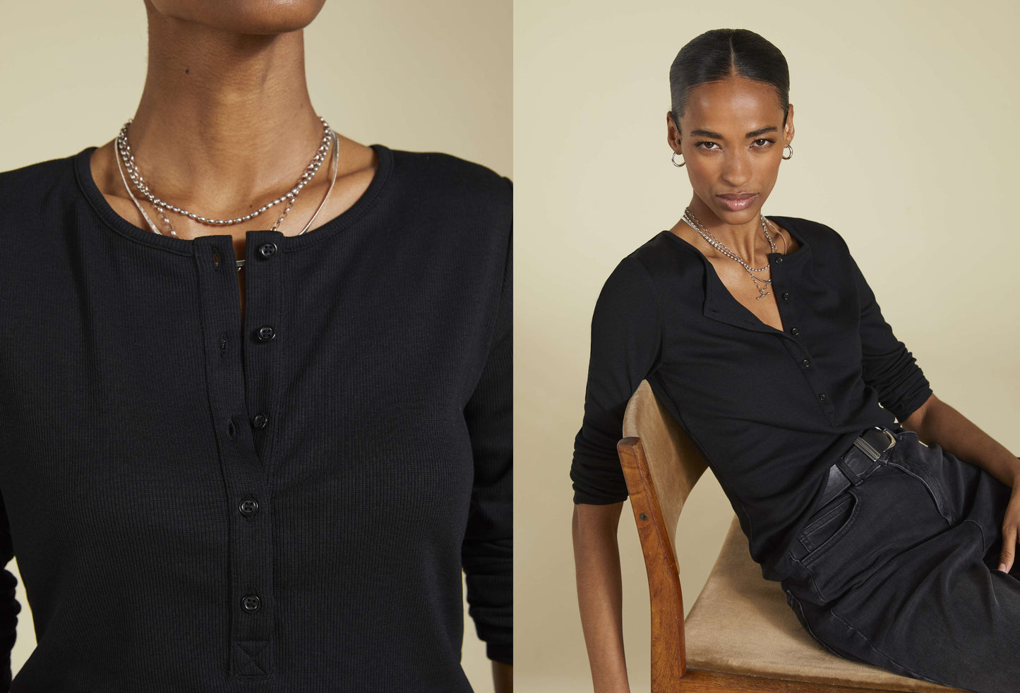 Chessie Luxe Henley Top