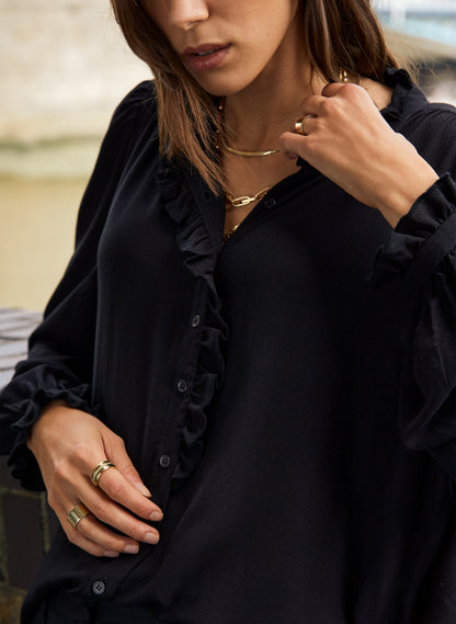 Roxy Sheer Pintuck Blouse