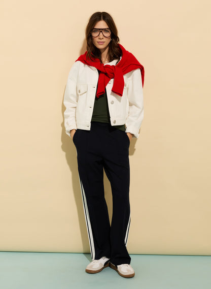 Nova Organic Cotton Collarless Denim Jacket