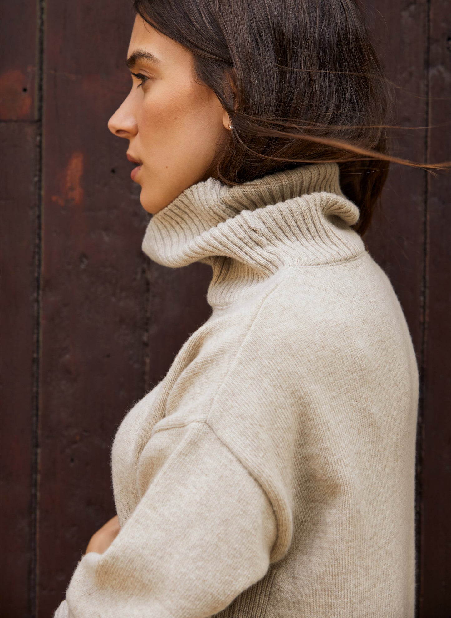 Asher Wool Blend Turtleneck Jumper
