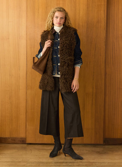 Ardi Shearling Gilet Vest